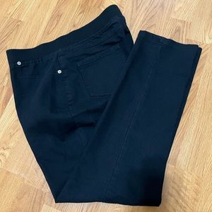 Ladies black jeans el acto waist